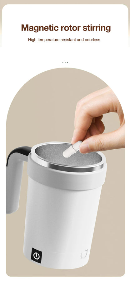 Detachable Self-Stirring Mug – Smart Magnetic Mixer Cup