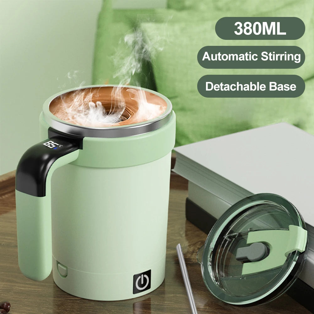 Detachable Self-Stirring Mug – Smart Magnetic Mixer Cup